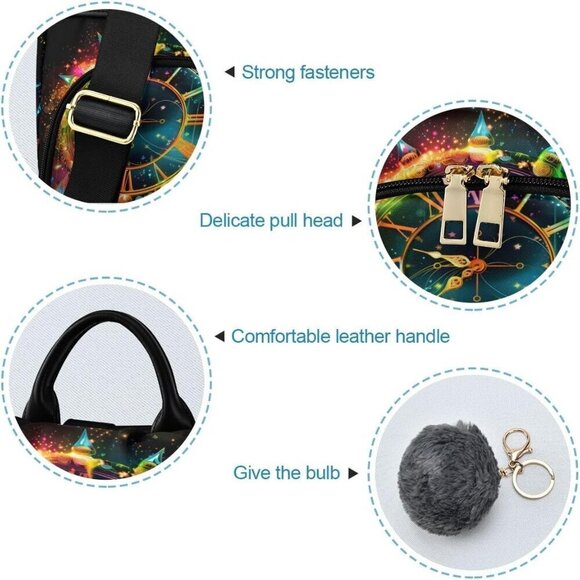 Women Backpack Purse Waterproof Polyester Anti-theft Casual Shoulder Bag main image 2